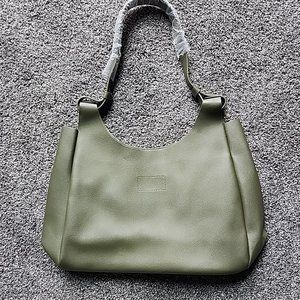 Nieman Marcus olive tote bag